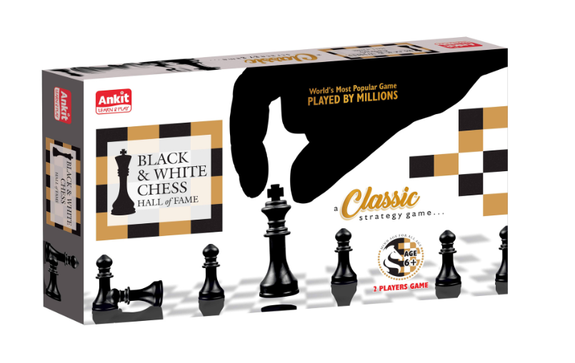 Ankit Toys Chess Board Game - Black White - Ankit Toys Manufacturing Company