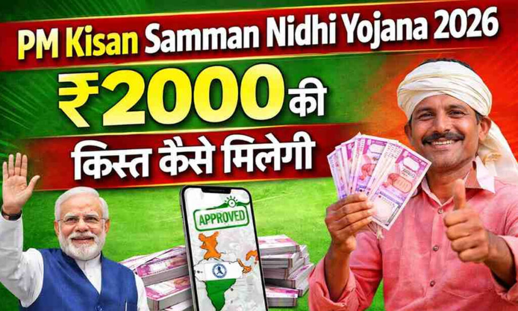 PM Kisan सम्मान निधि नई किस्त 2026: ₹2000 की नई किस्त इस दिन आएगी, तुरंत चेक करें स्टेटस