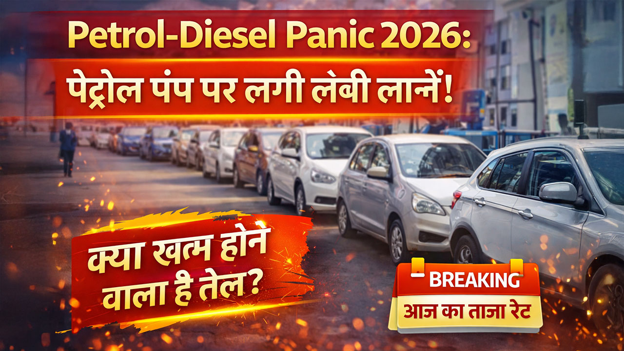 Petrol-Diesel Panic 2026: पेट्रोल पंप पर लगी लंबी लाइनें! क्या खत्म होने वाला है तेल?