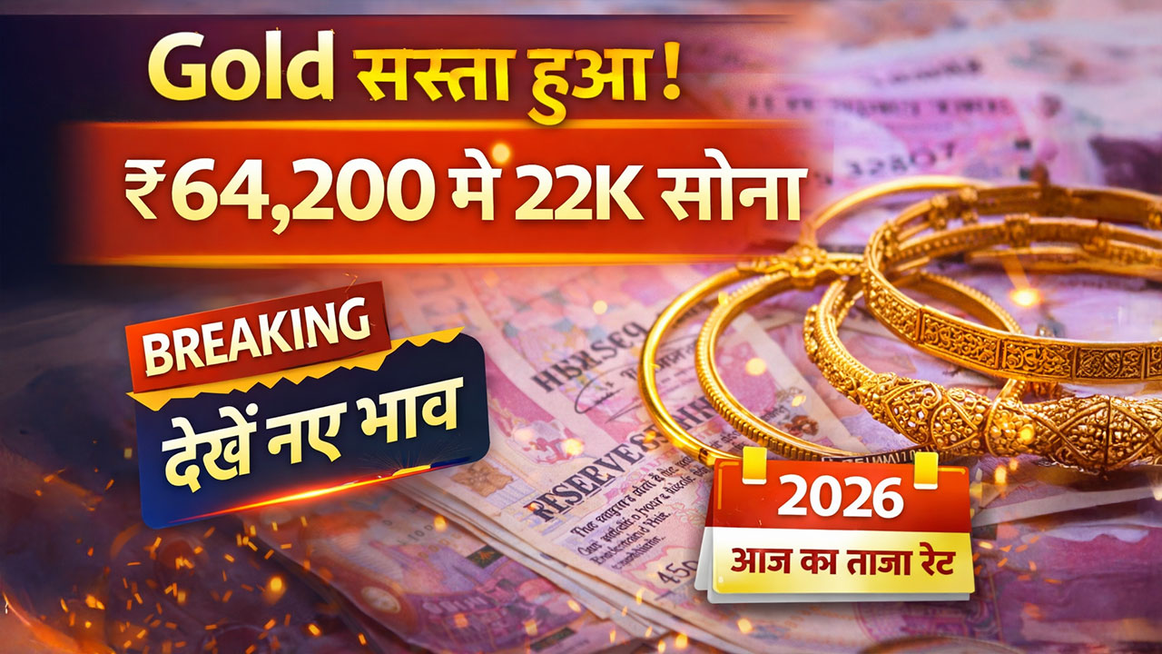 Gold Price Today: ₹65,000 तक गिरा सोना! आज का 22K-24K ताजा रेट देखें